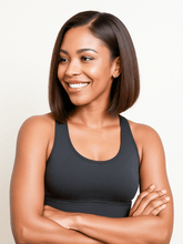 Brooklyn Hair Color-Pop Luxe Bob Wig! 13x4 HD Lace Front Silky Straight 12" 200% Volume Silky Finish